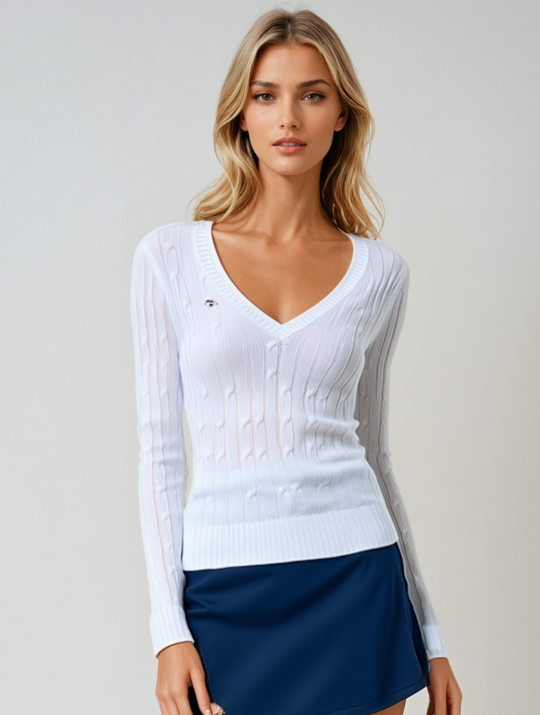 Foreplay Women's Golf Sweater - Luxe Cashmere