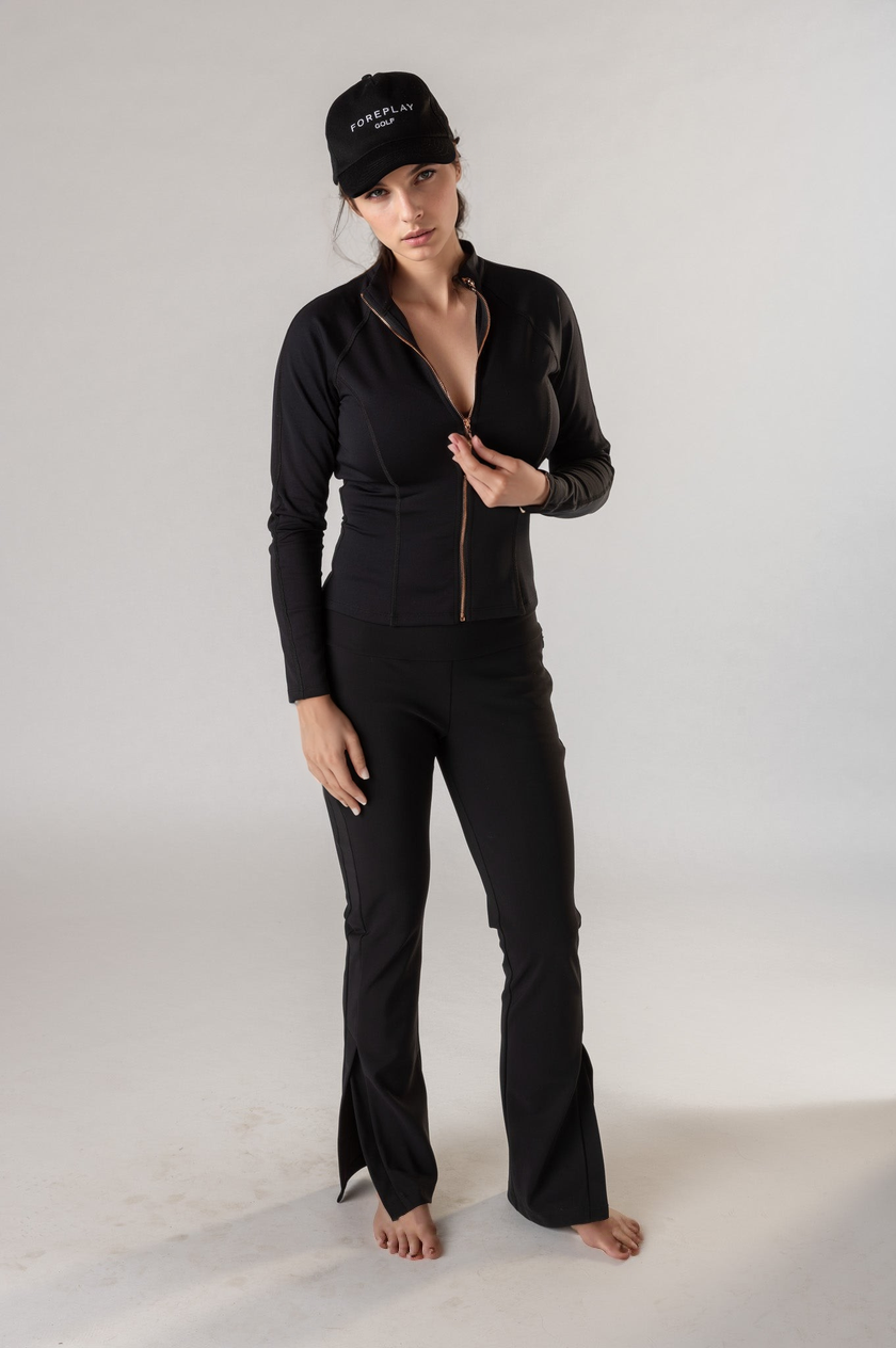 Foreplay golf womens golf jacket black